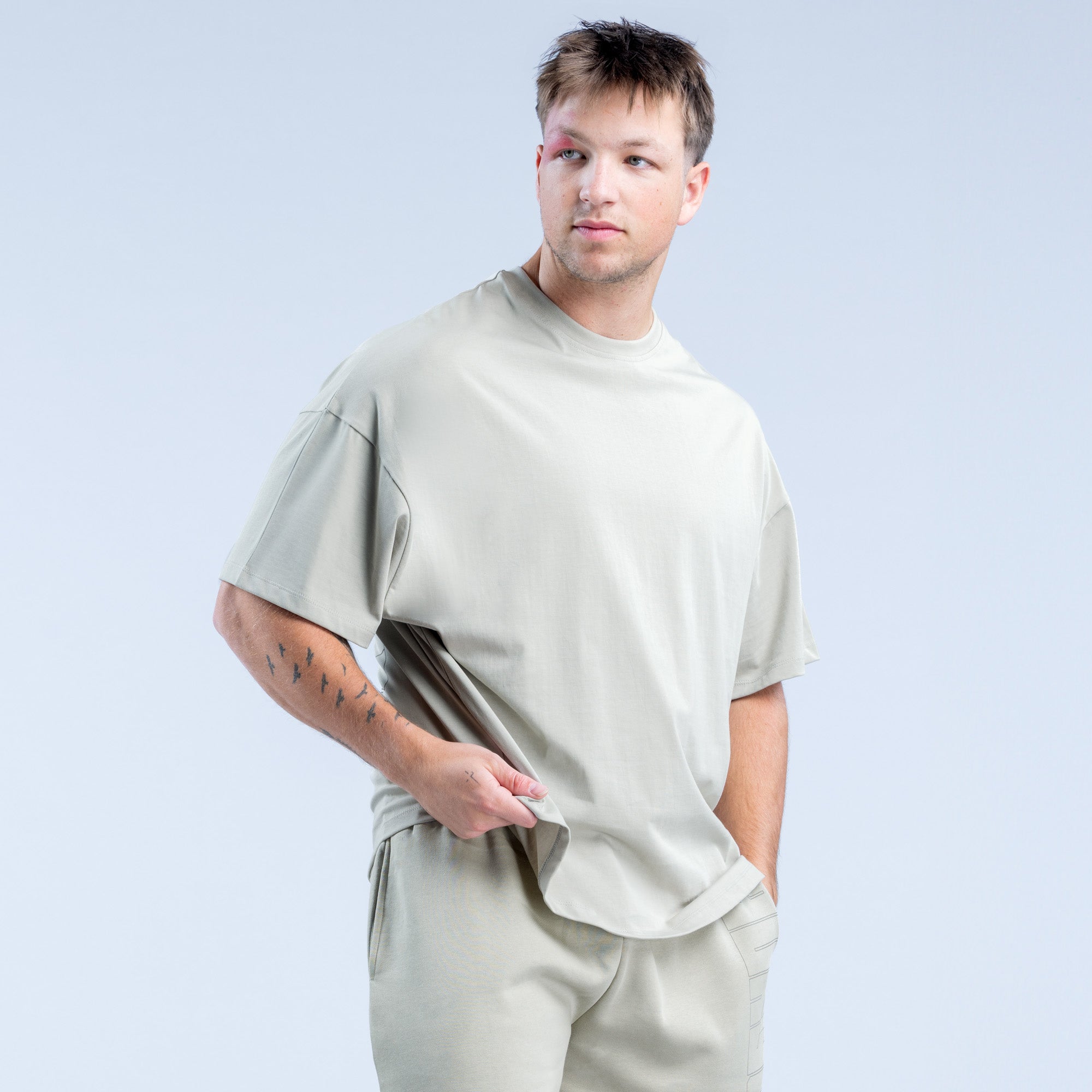 DFYNE Recharge Graphic T-Shirt Herren Grau | 175CJKBUW