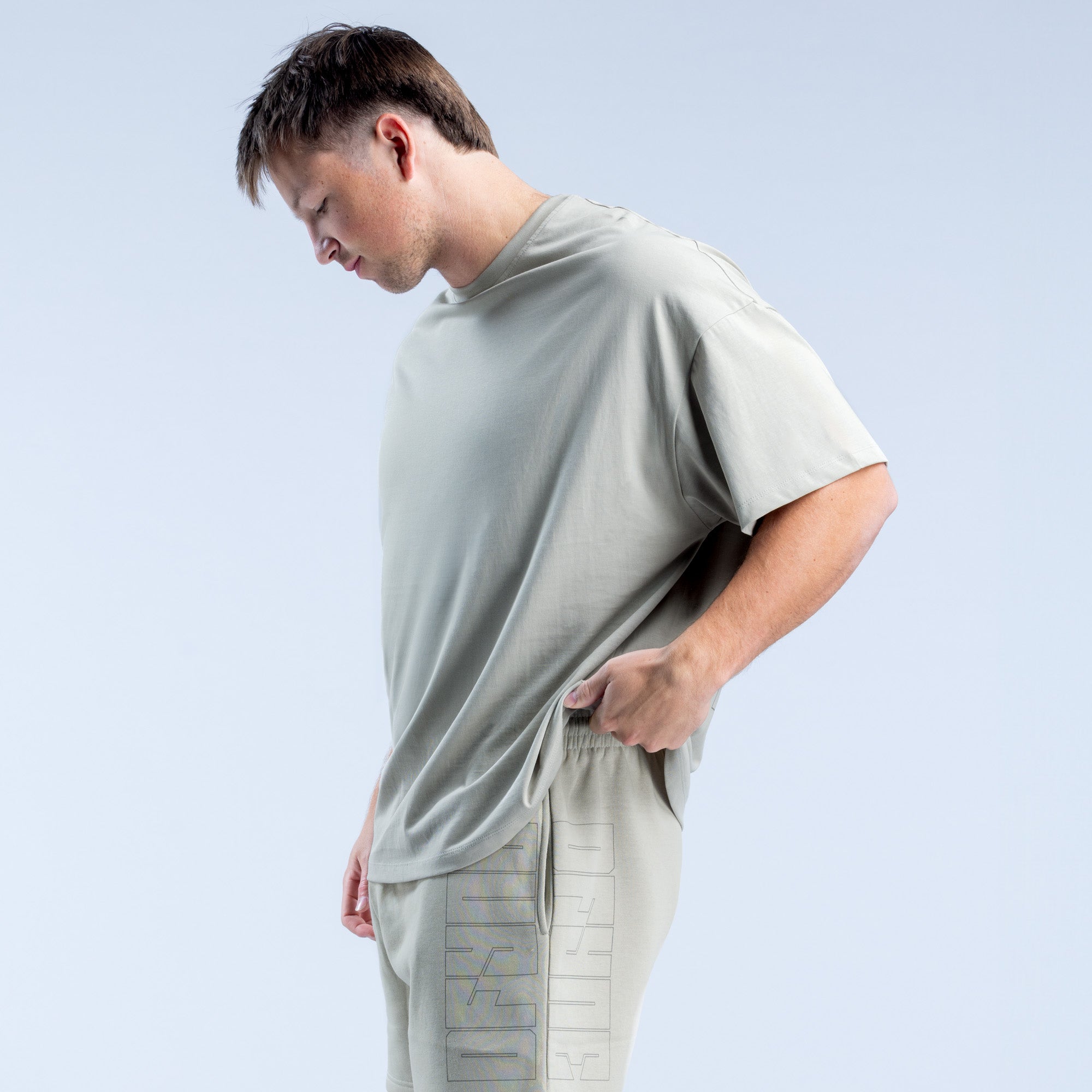 DFYNE Recharge Graphic T-Shirt Herren Grau | 175CJKBUW