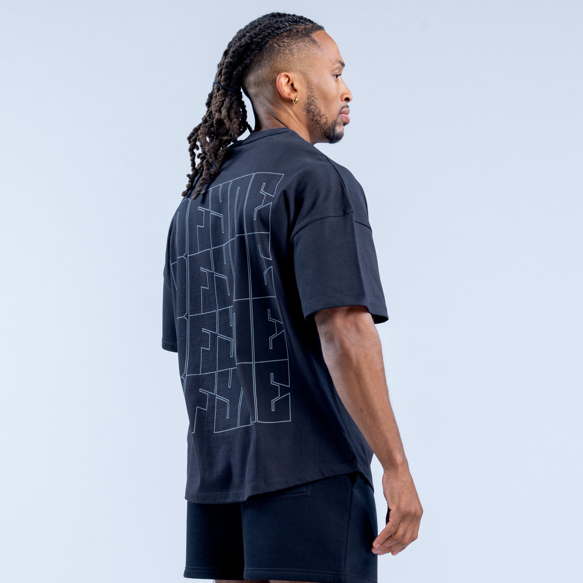 DFYNE Recharge Graphic T-Shirt Herren Schwarz | 576KWCRUB