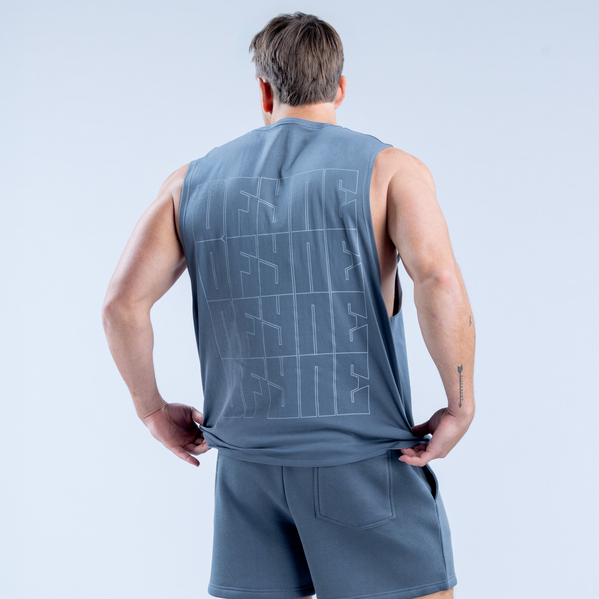 DFYNE Recharge Graphic Tanktop Herren Grau | 759LVYURW