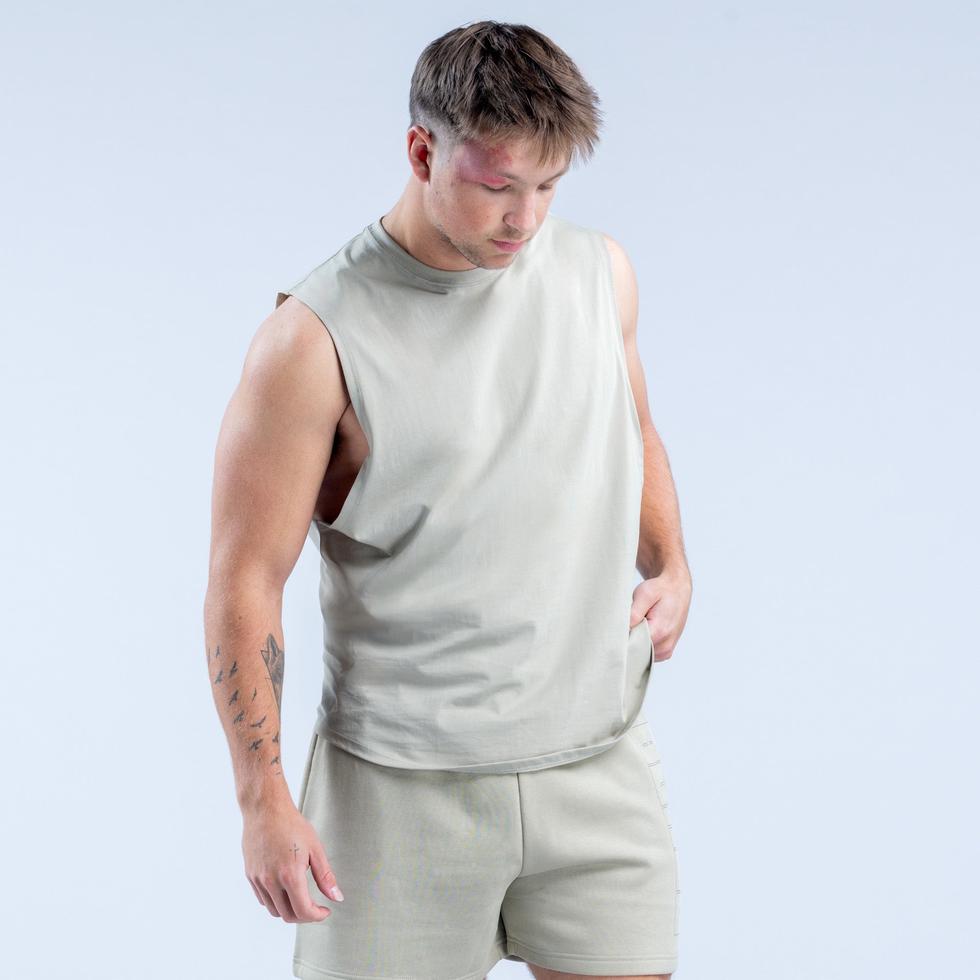 DFYNE Recharge Graphic Tanktop Herren Grau | 914RUBPCF