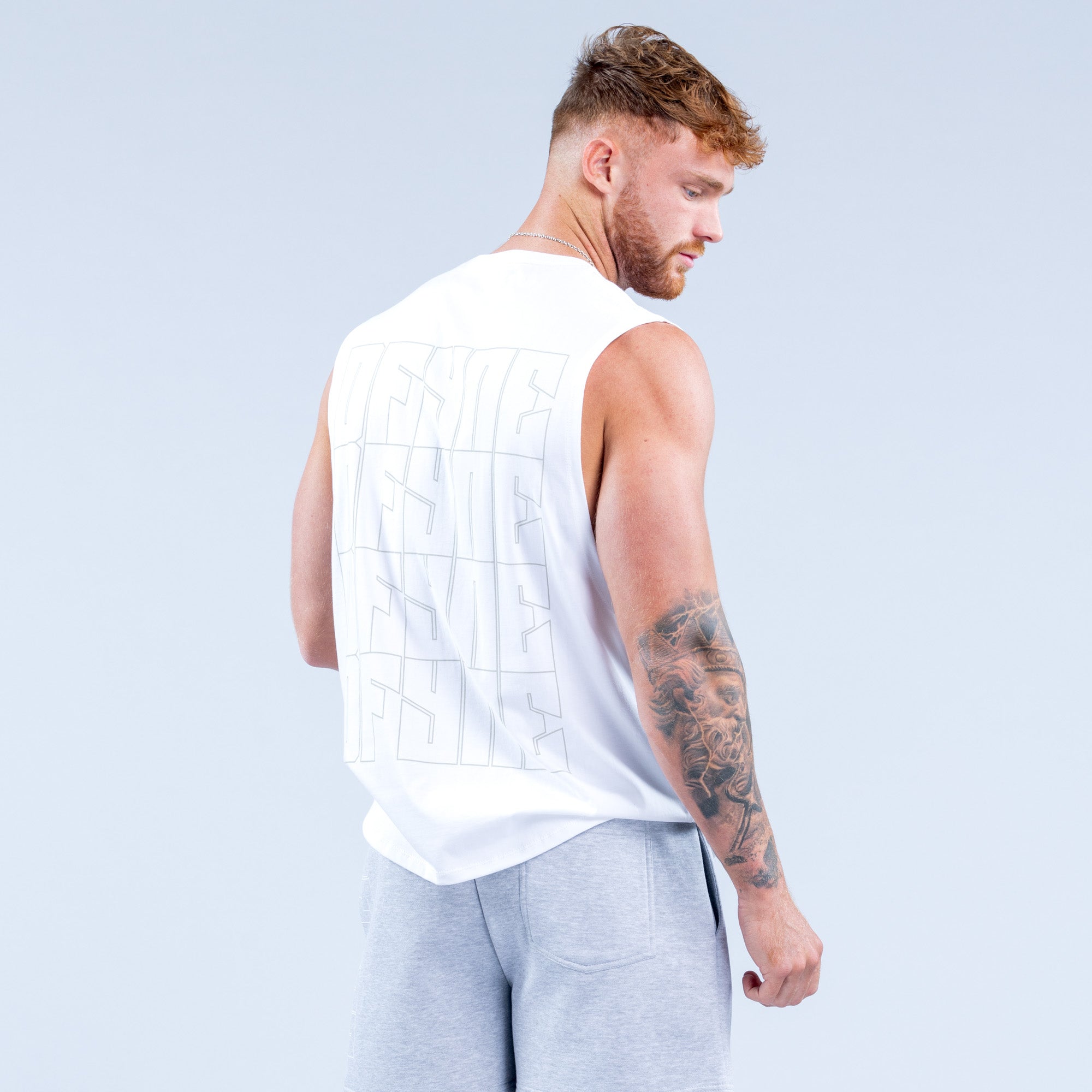 DFYNE Recharge Graphic Tanktop Herren Weiß | 302LZKDCN