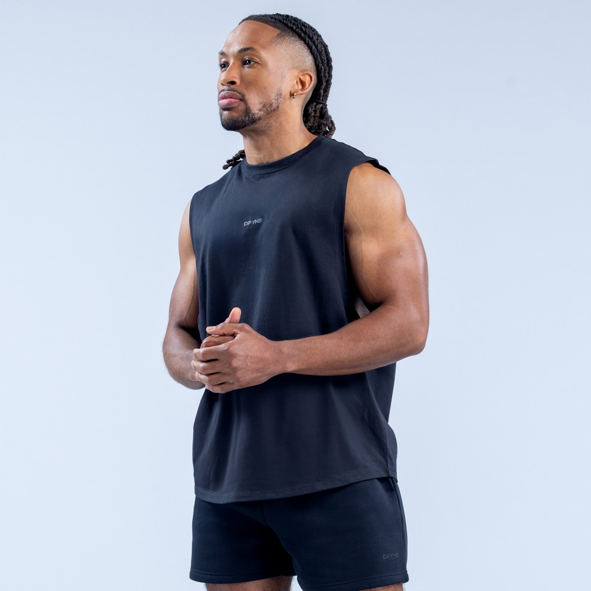 DFYNE Recharge Tanktop Herren Schwarz | 216EHUWRN