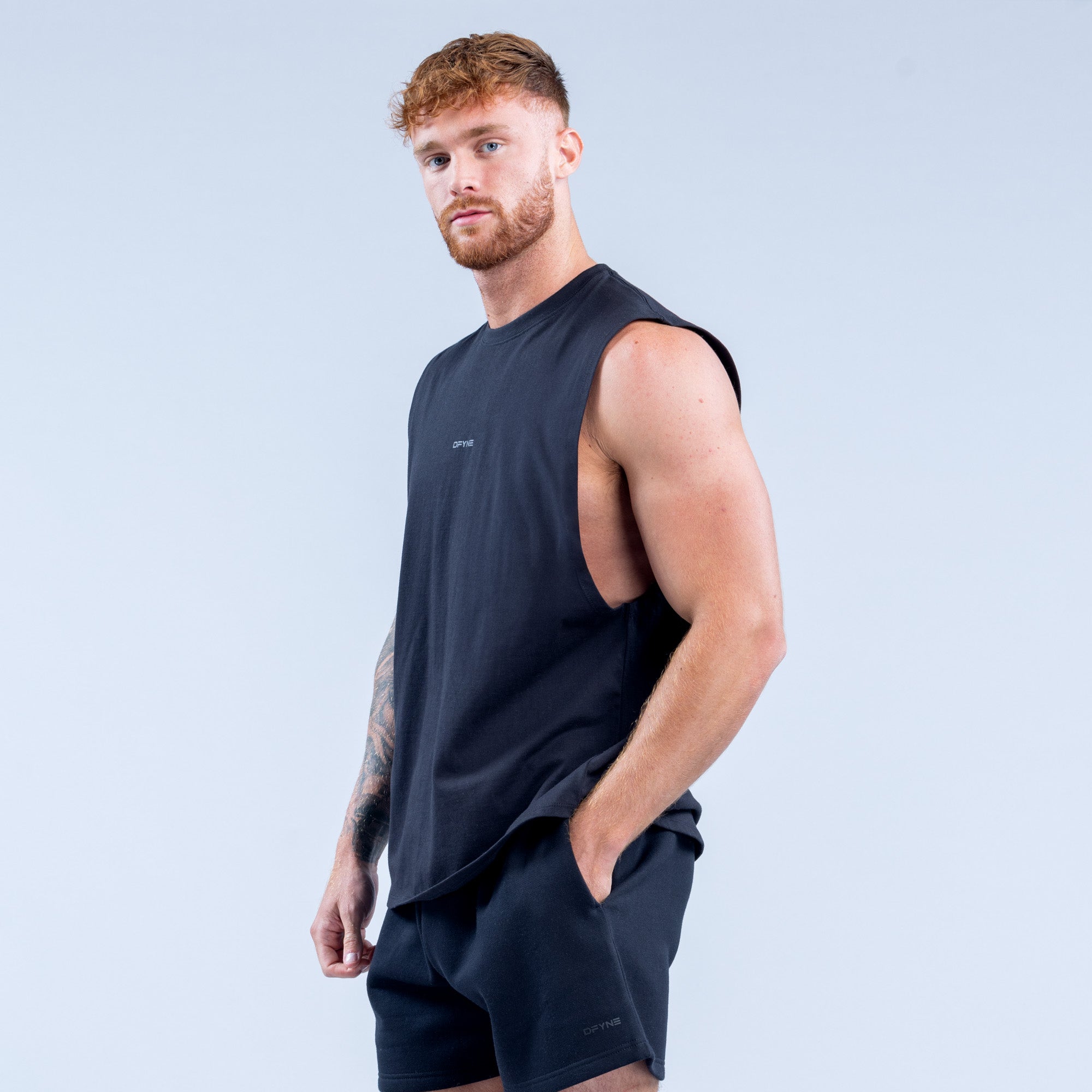 DFYNE Recharge Tanktop Herren Schwarz | 216EHUWRN