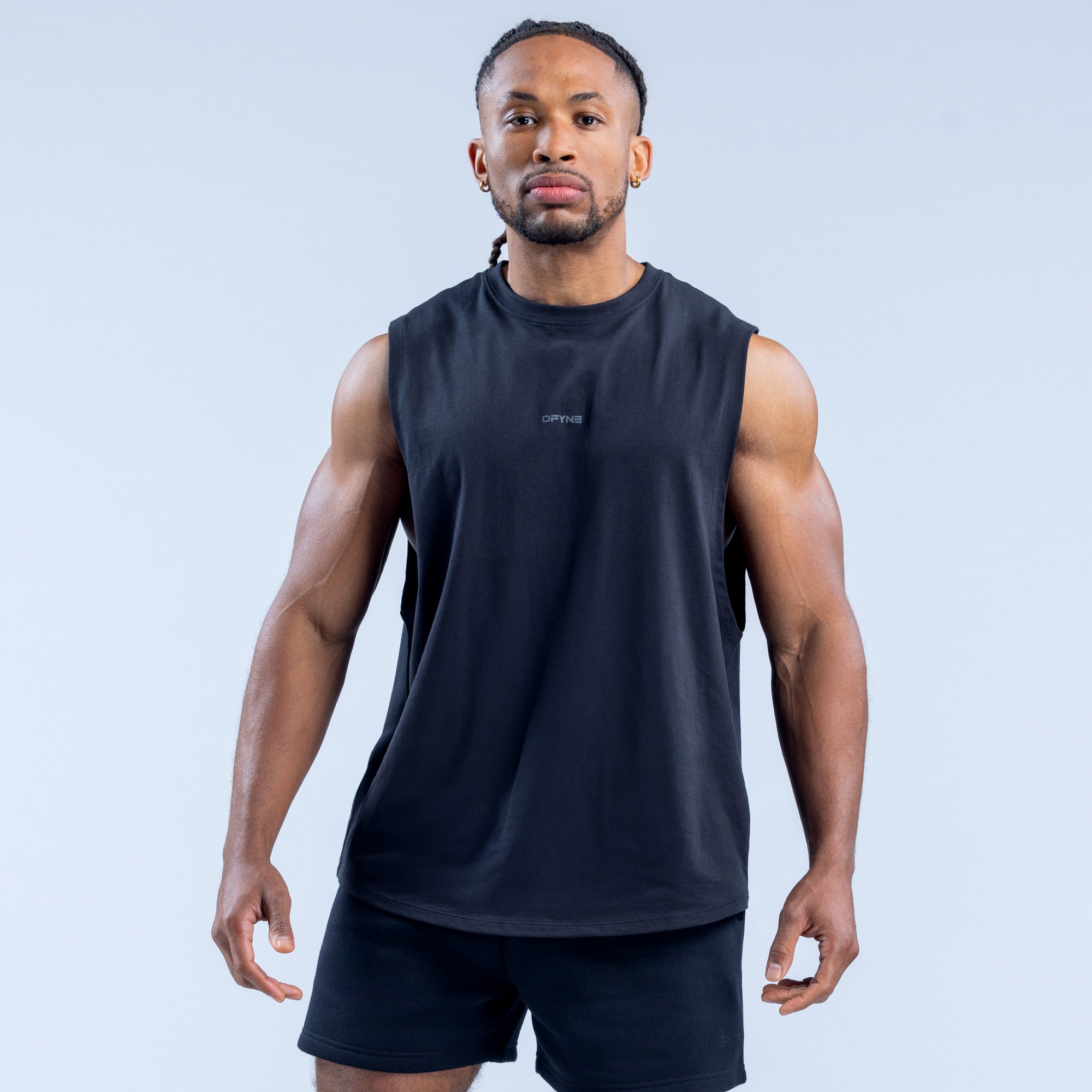 DFYNE Recharge Tanktop Herren Schwarz | 216EHUWRN