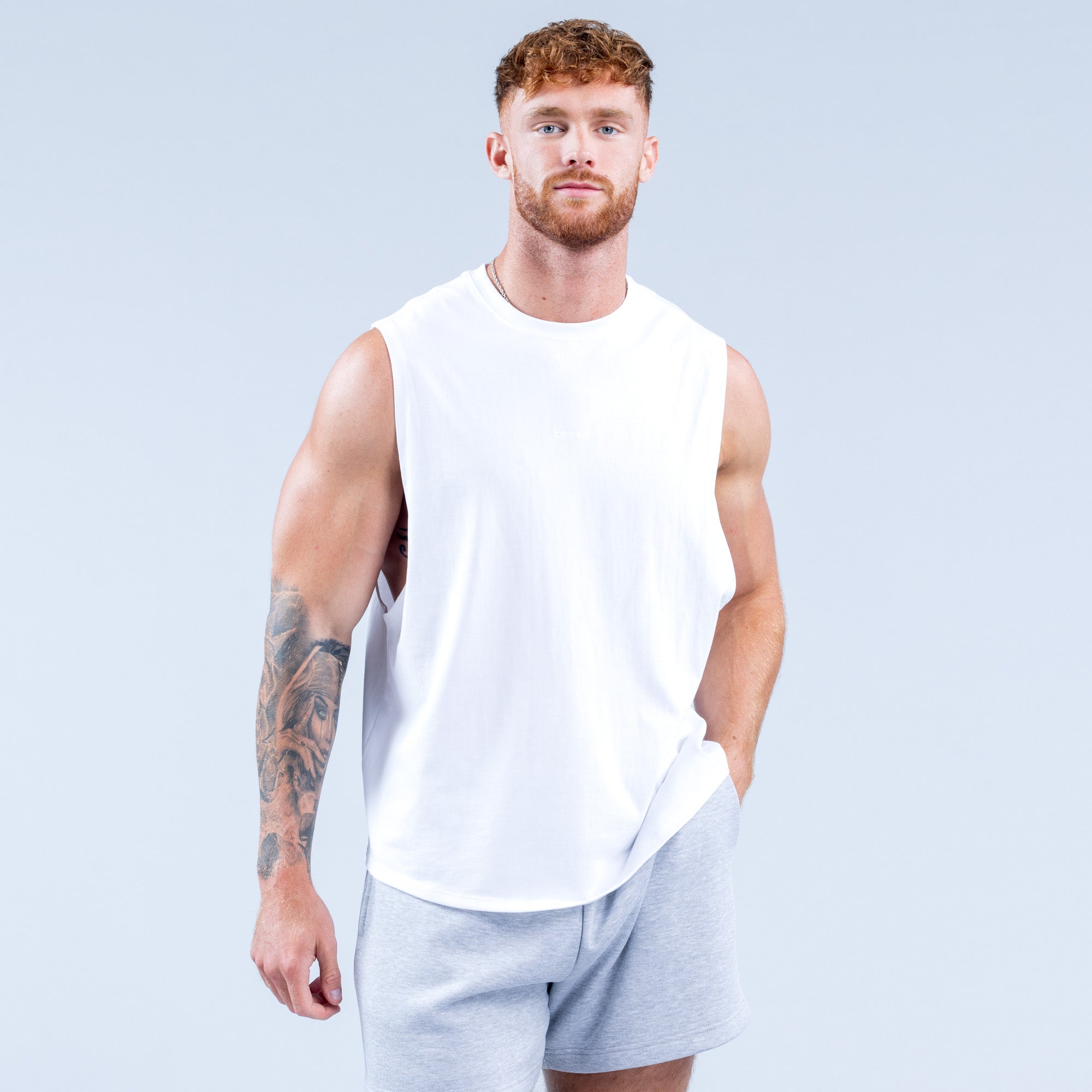 DFYNE Recharge Tanktop Herren Weiß | 592VGWSFQ