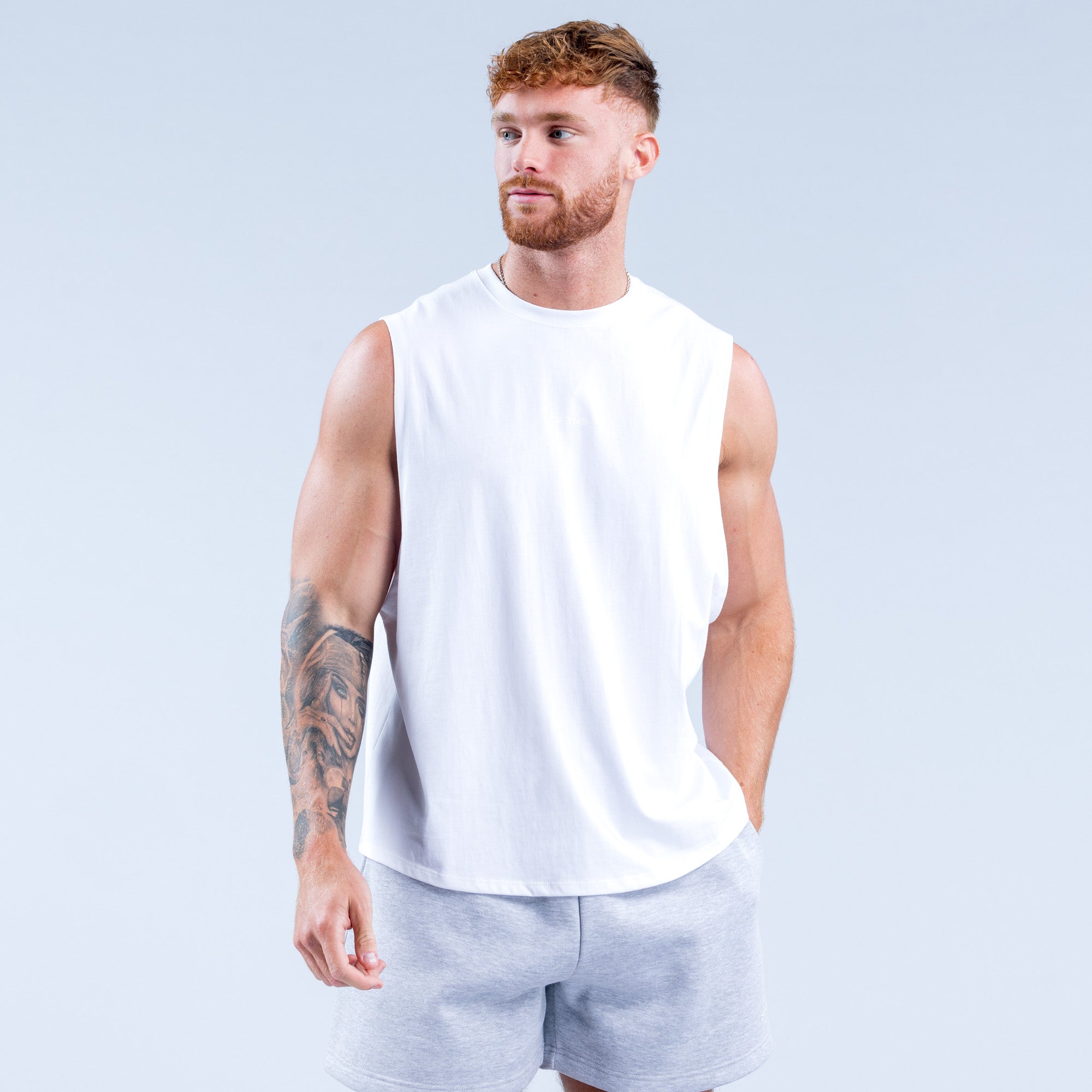 DFYNE Recharge Tanktop Herren Weiß | 592VGWSFQ