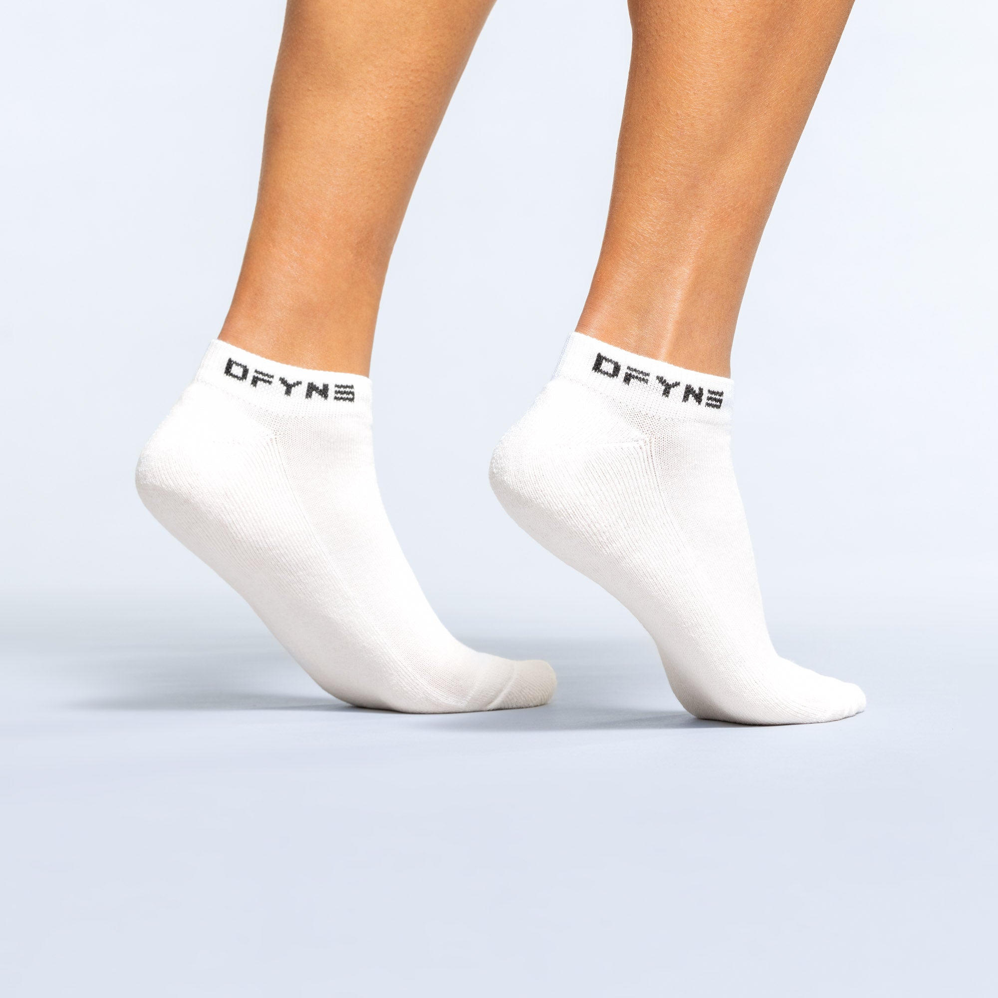 DFYNE Revive Ankle Socken Damen Weiß Schwarz | 471YRXDQJ