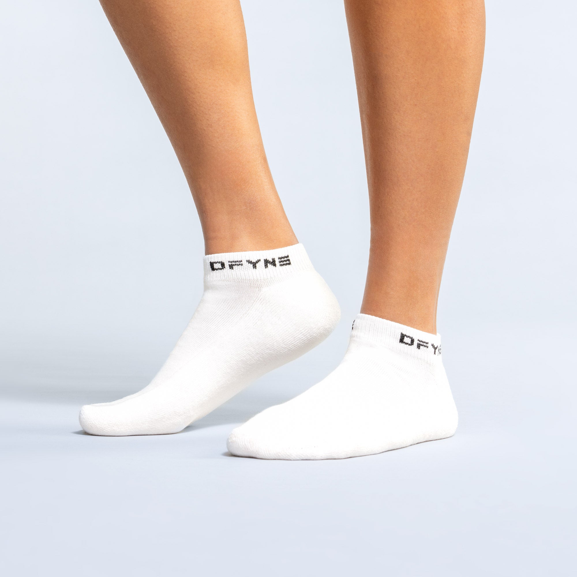 DFYNE Revive Ankle Socken Damen Weiß Schwarz | 471YRXDQJ