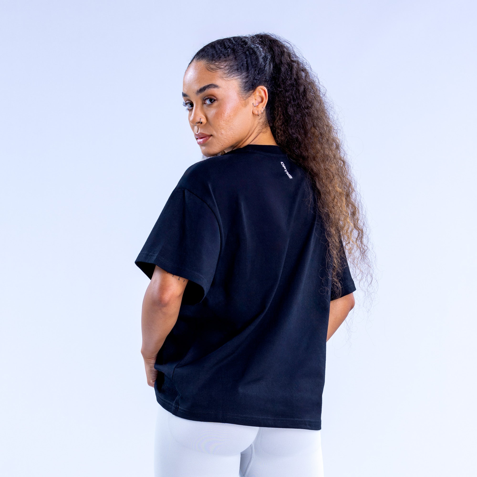 DFYNE Revive Boxy T-Shirt Damen Schwarz | 207FEKLJM