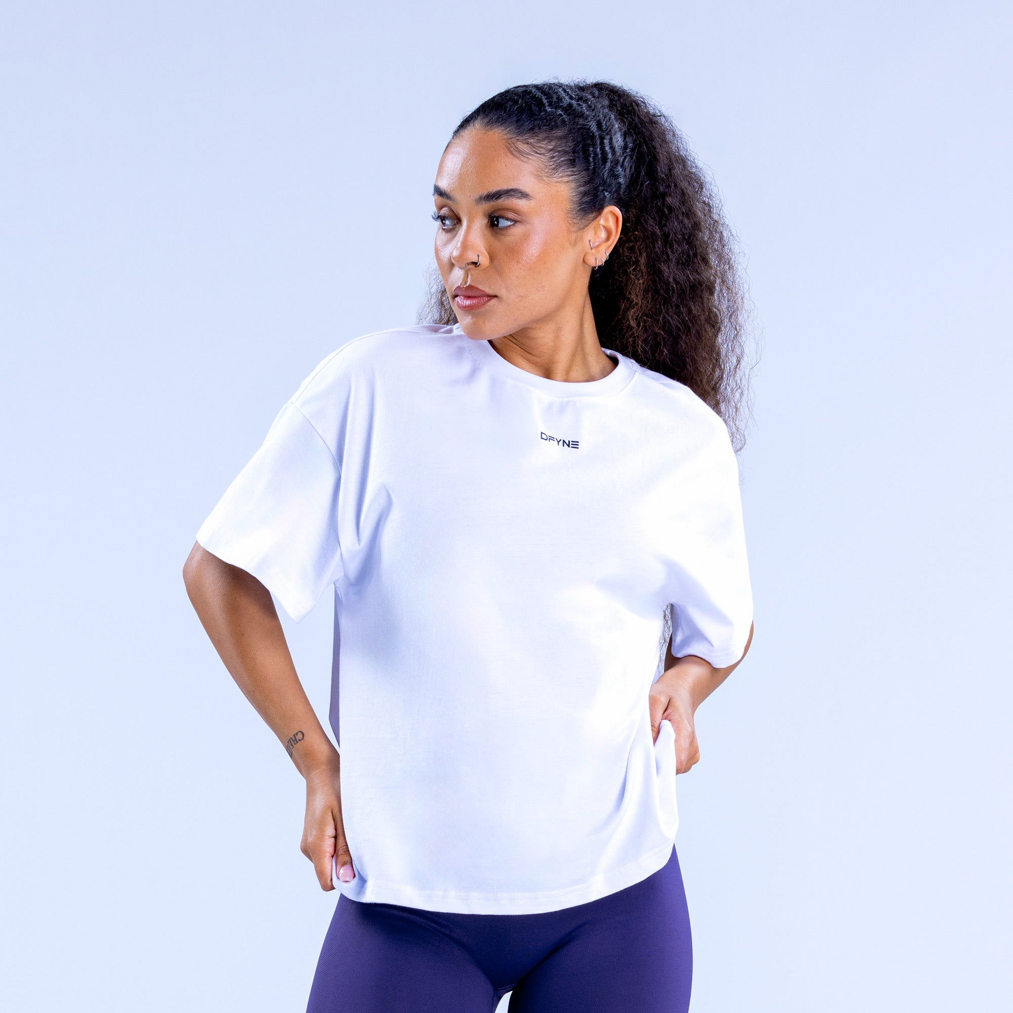 DFYNE Revive Boxy T-Shirt Damen Weiß | 382QBVMTI