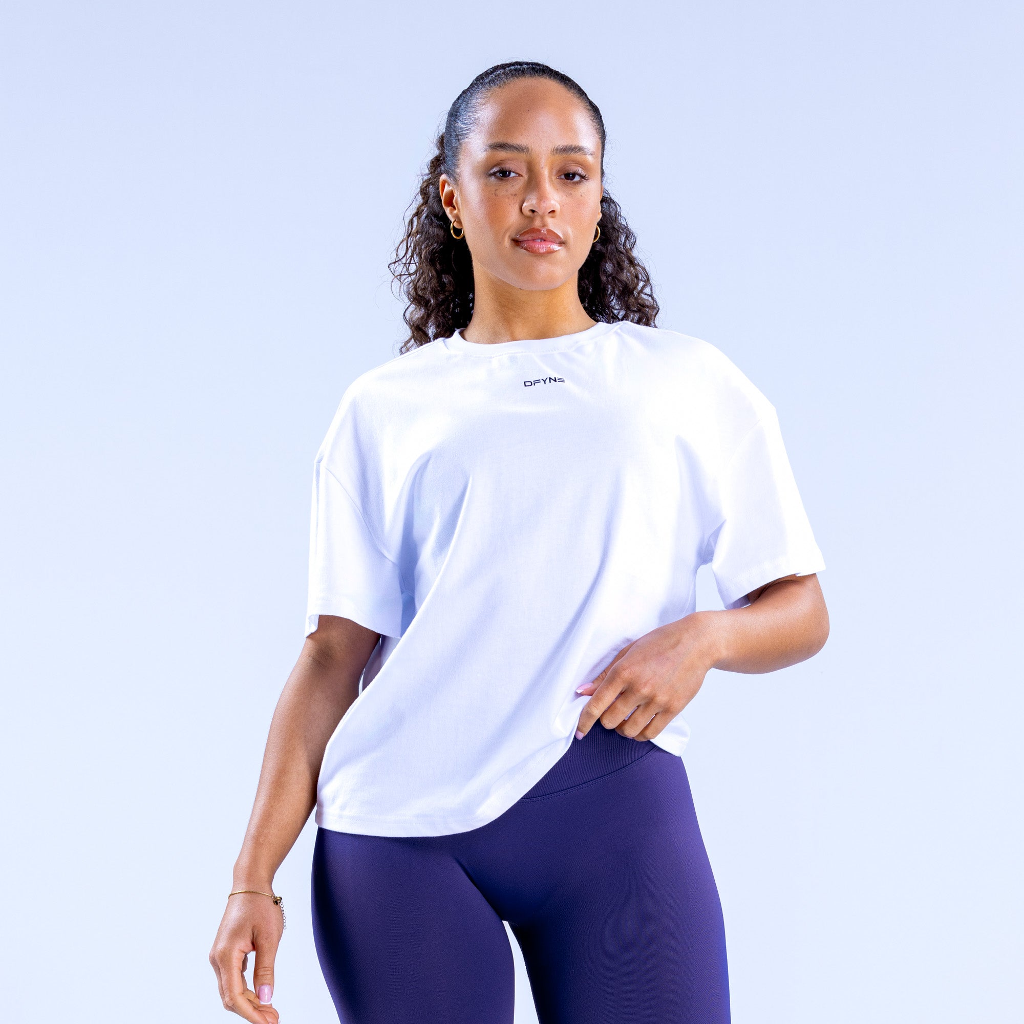 DFYNE Revive Boxy T-Shirt Damen Weiß | 382QBVMTI