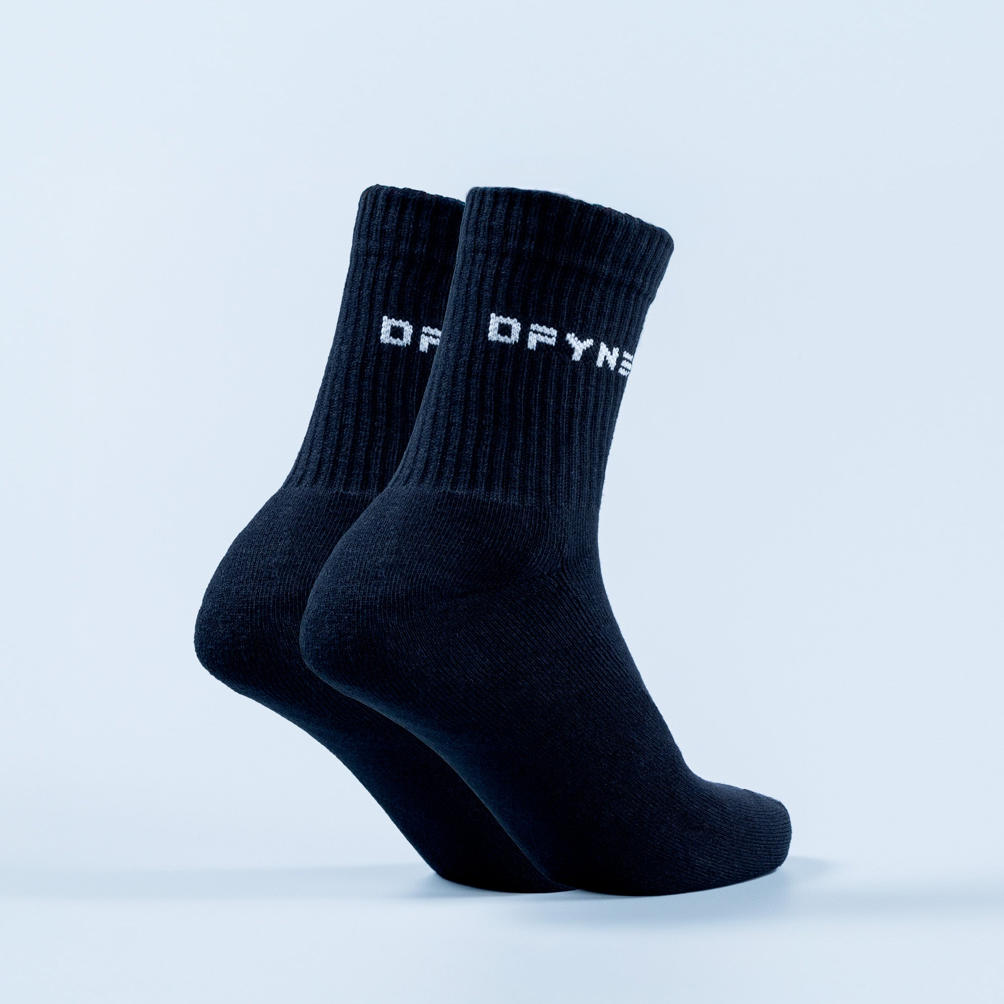 DFYNE Revive Crew Socken Damen Schwarz Weiß | 396BPRHWV
