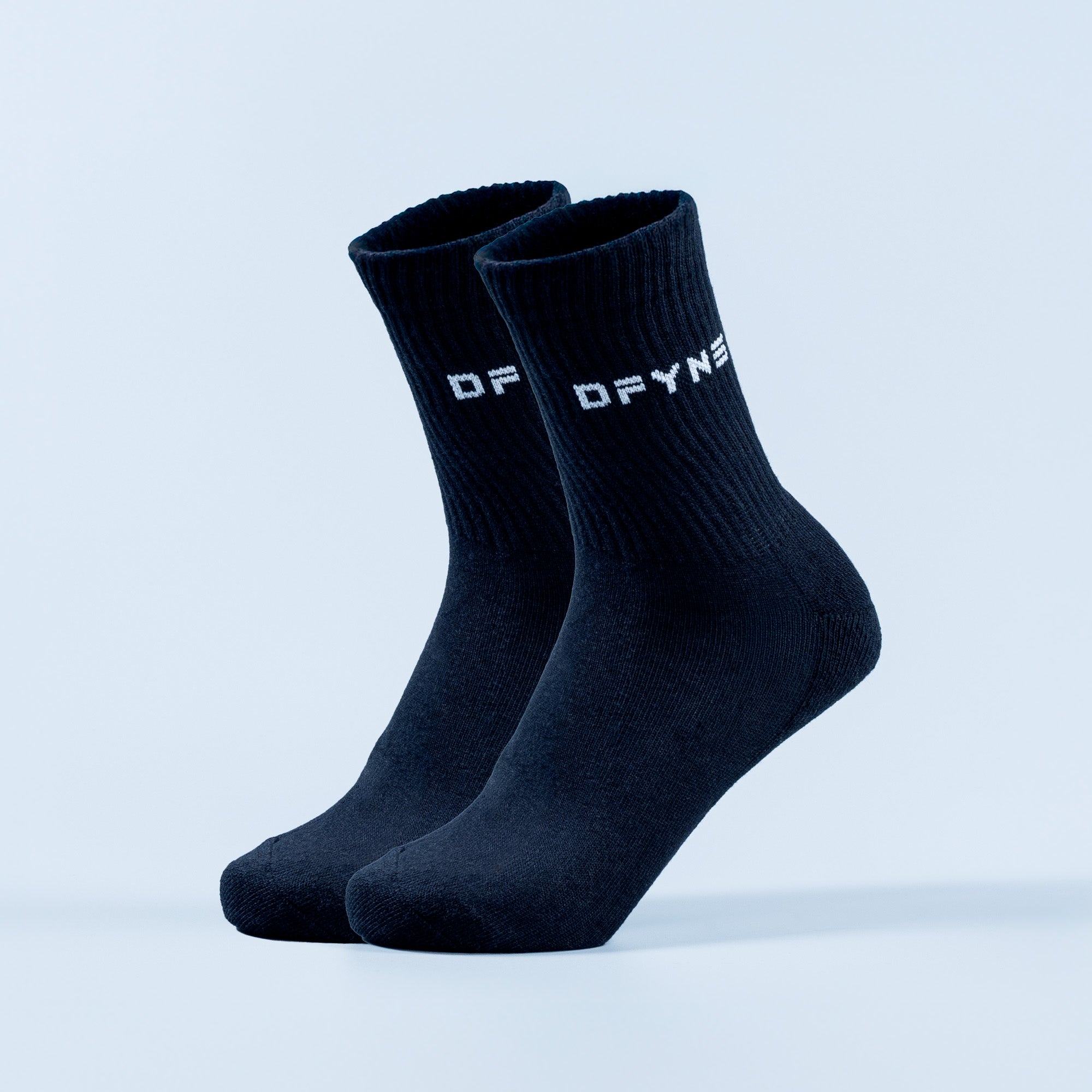 DFYNE Revive Crew Socken Damen Schwarz Weiß | 396BPRHWV