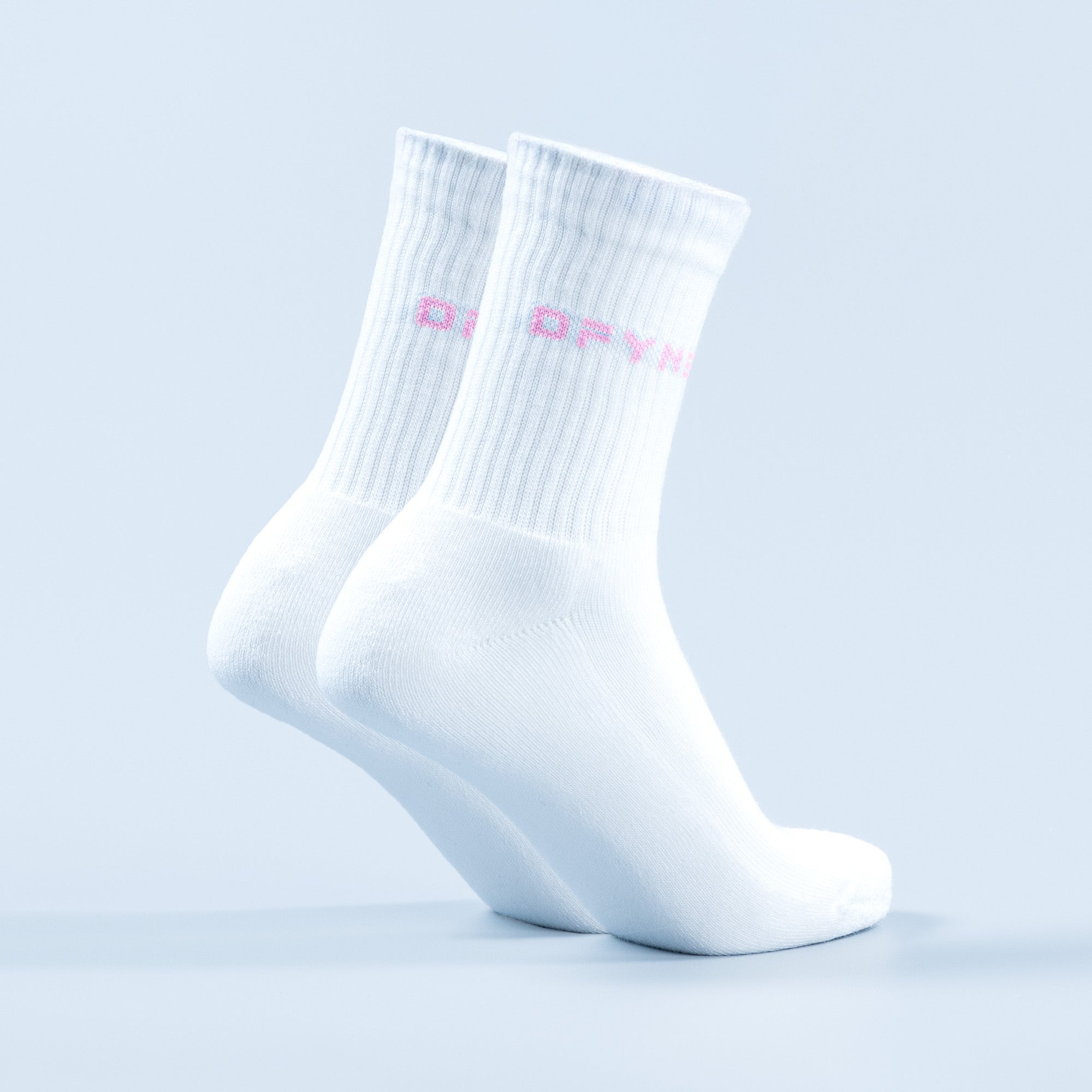 DFYNE Revive Crew Socken Damen Weiß Hellrosa Rosa | 693HXILUV