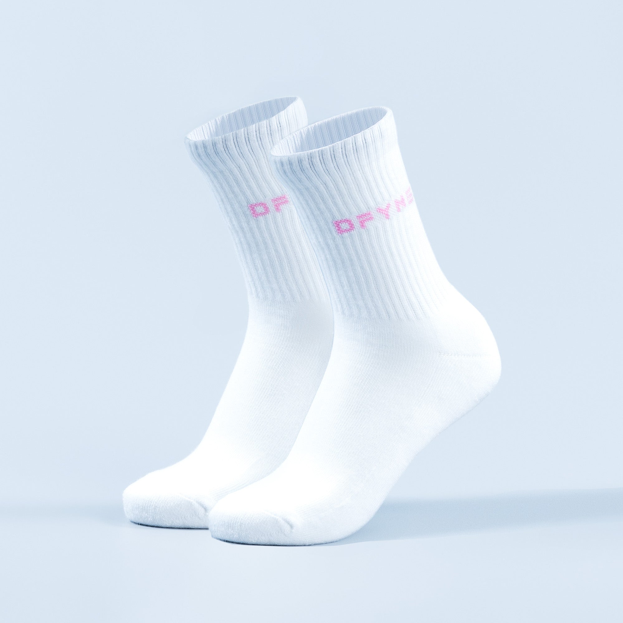 DFYNE Revive Crew Socken Damen Weiß Hellrosa Rosa | 693HXILUV