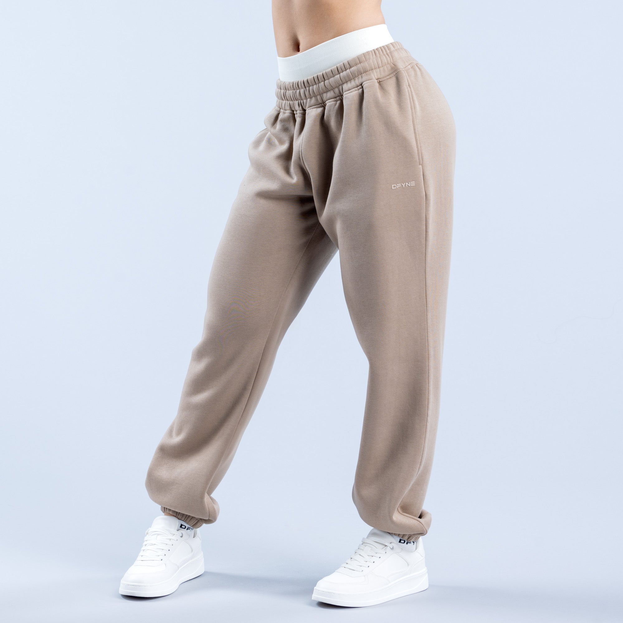 DFYNE Revive Heavy Weight Jogginghose Damen Beige | 540KALPER