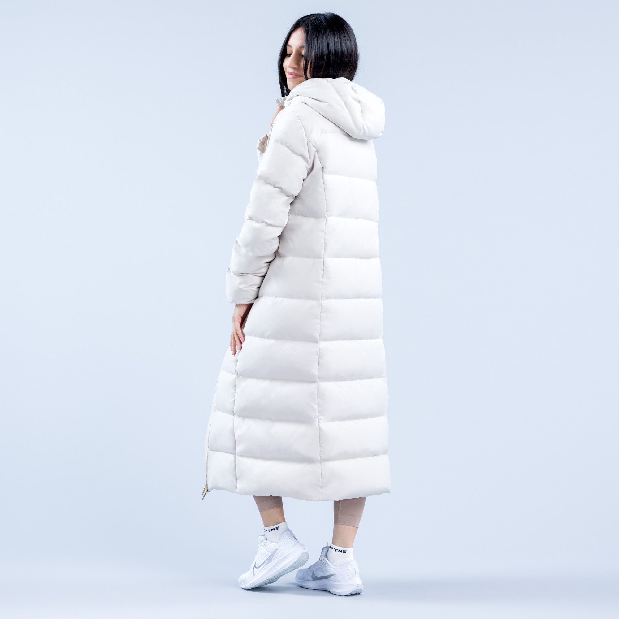 DFYNE Revive Long Down Jacken Damen Weiß | 942XHCREJ