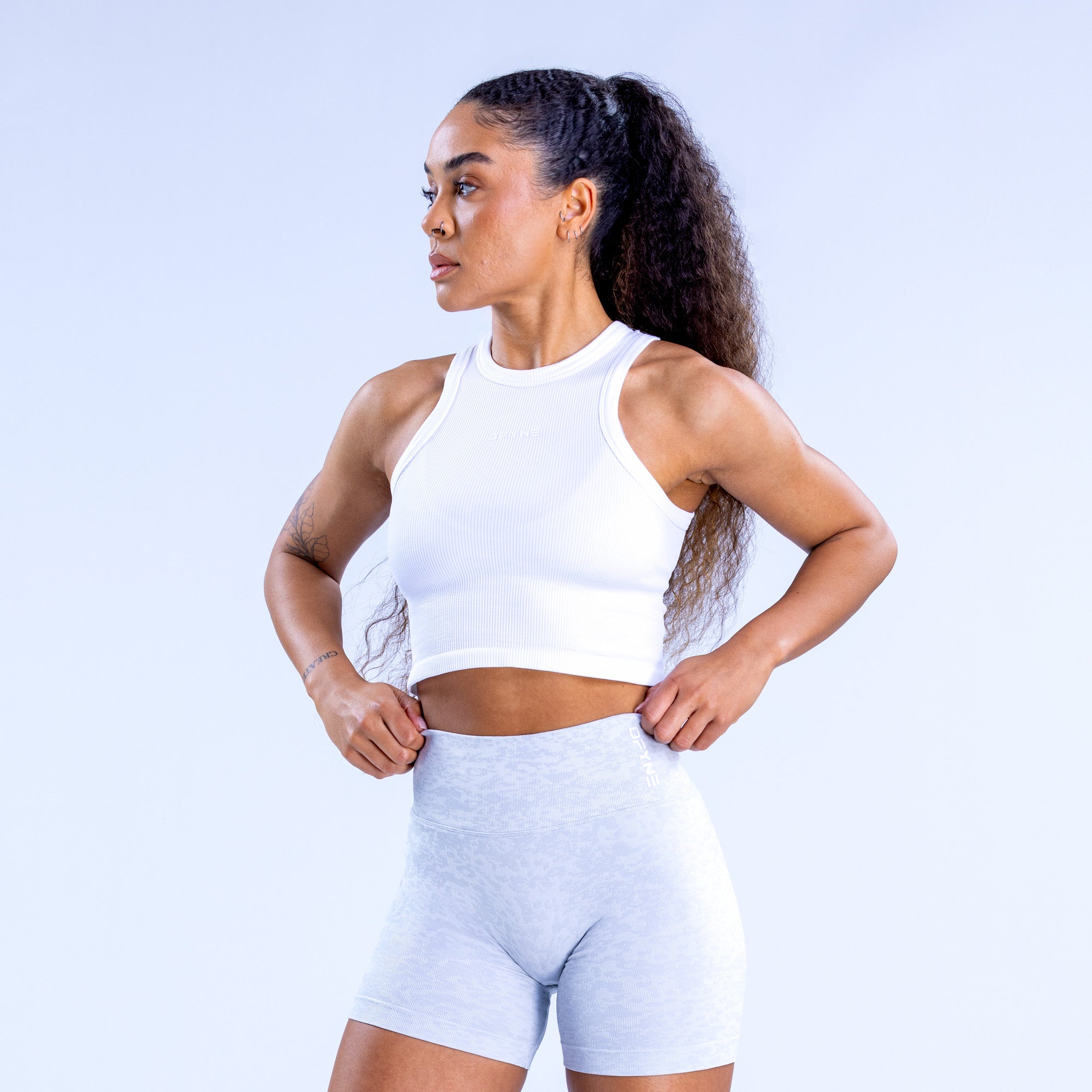 DFYNE Revive Racer Oberteil Damen Weiß | 598HYPWTI