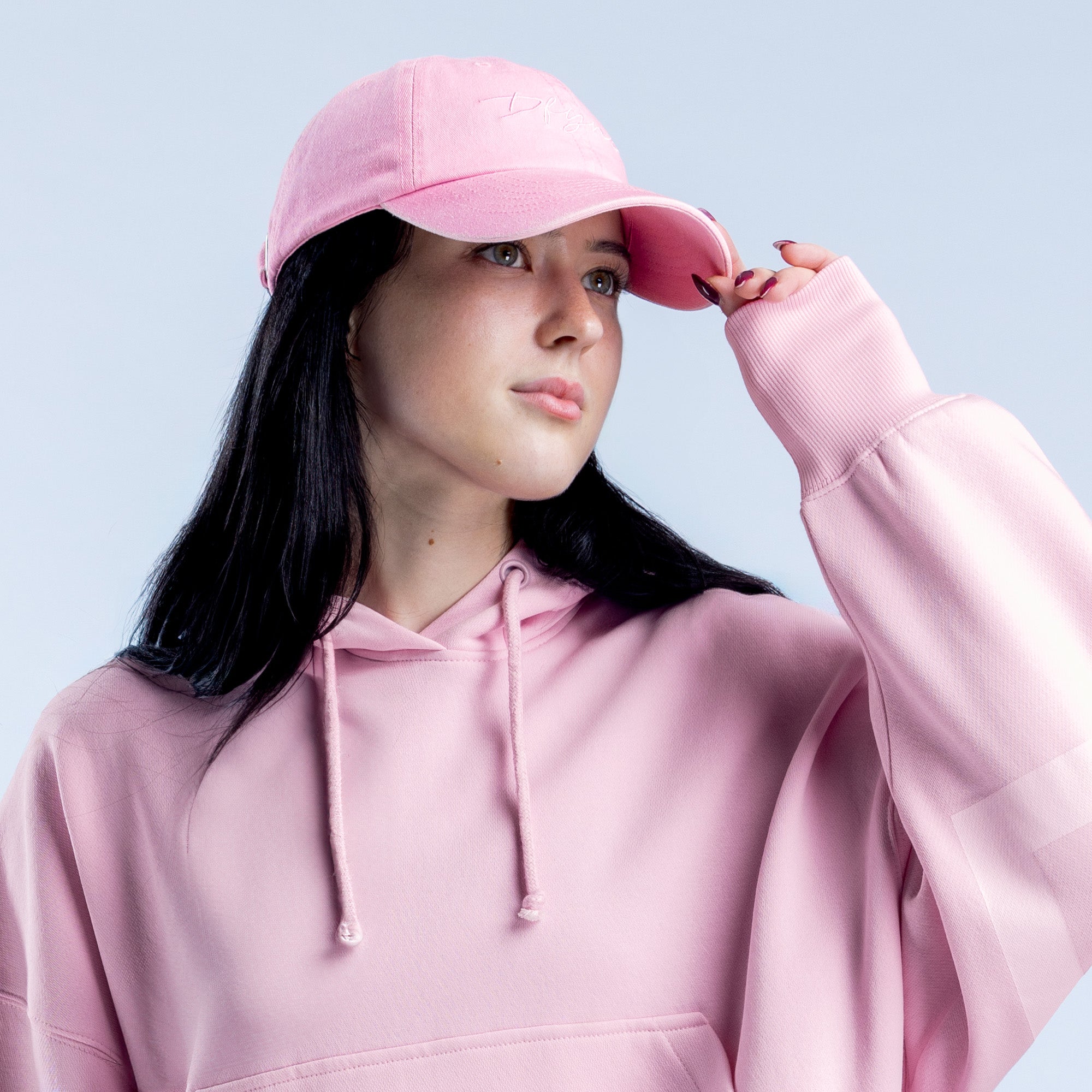 DFYNE Script Kappe Damen Hellrosa Rosa | 753QHBCDF