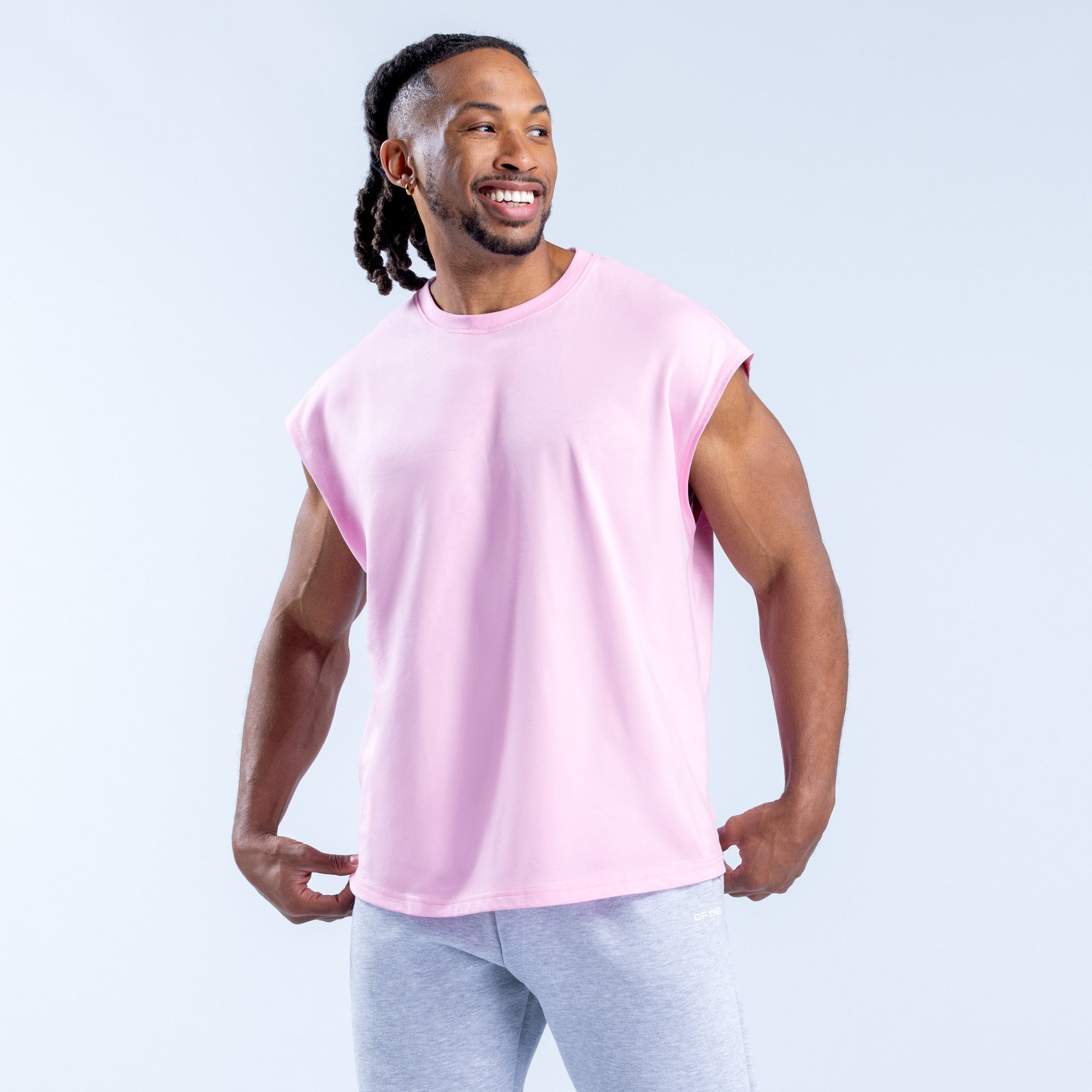 DFYNE Signature Tanktop Herren Hellrosa Rosa | 182XRMQGI