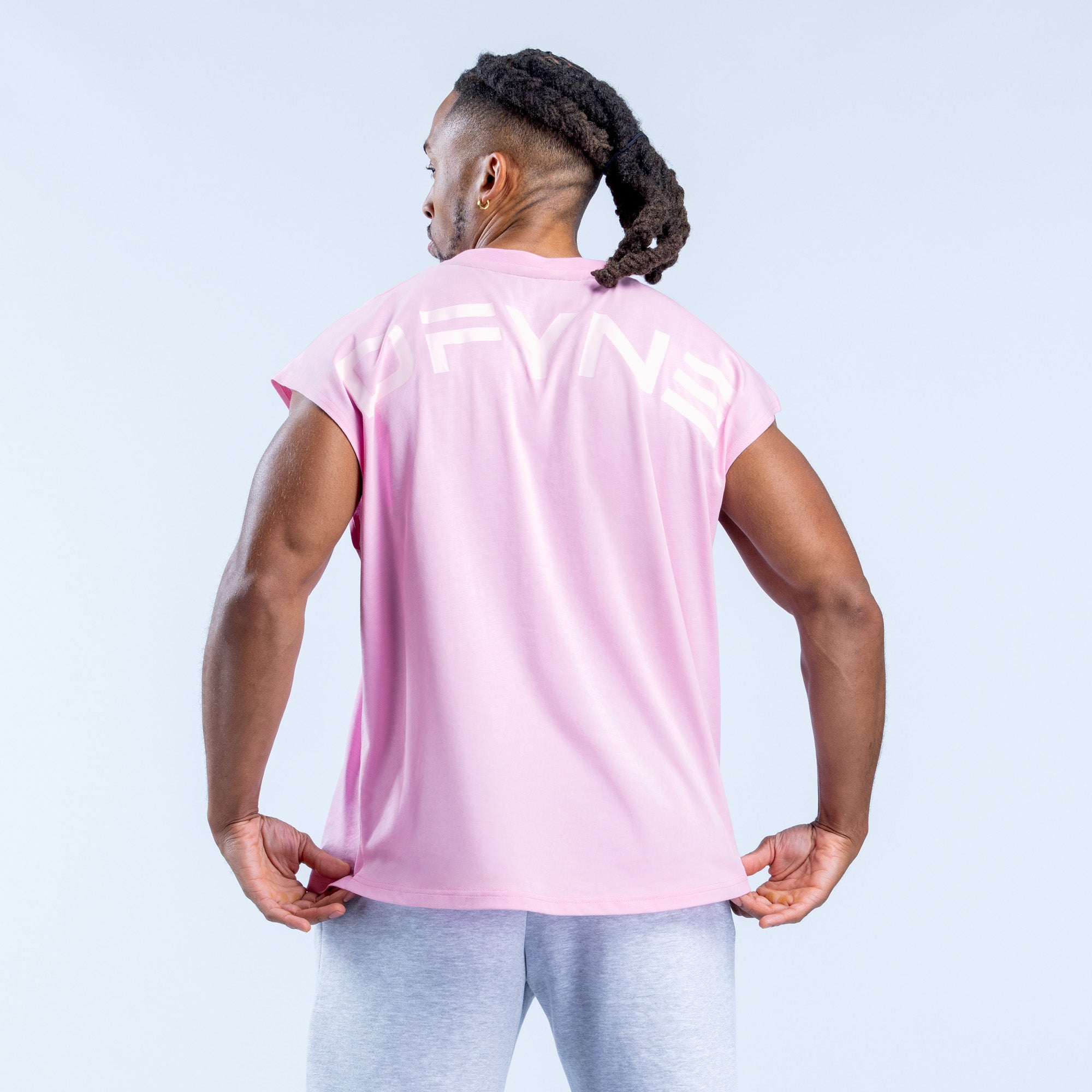 DFYNE Signature Tanktop Herren Hellrosa Rosa | 182XRMQGI