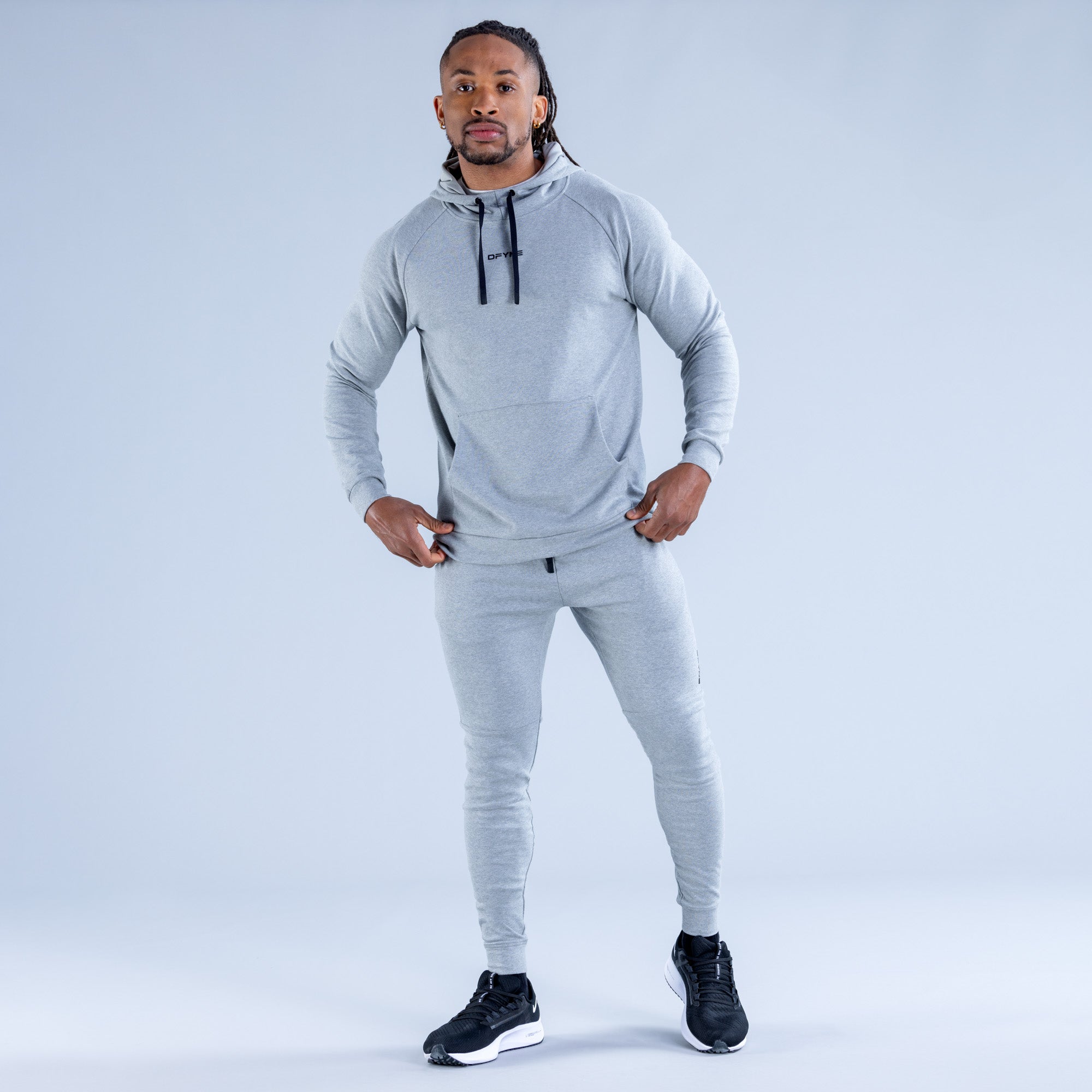 DFYNE Stealth Midweight Hoodie Herren Grau | 213FVKECD