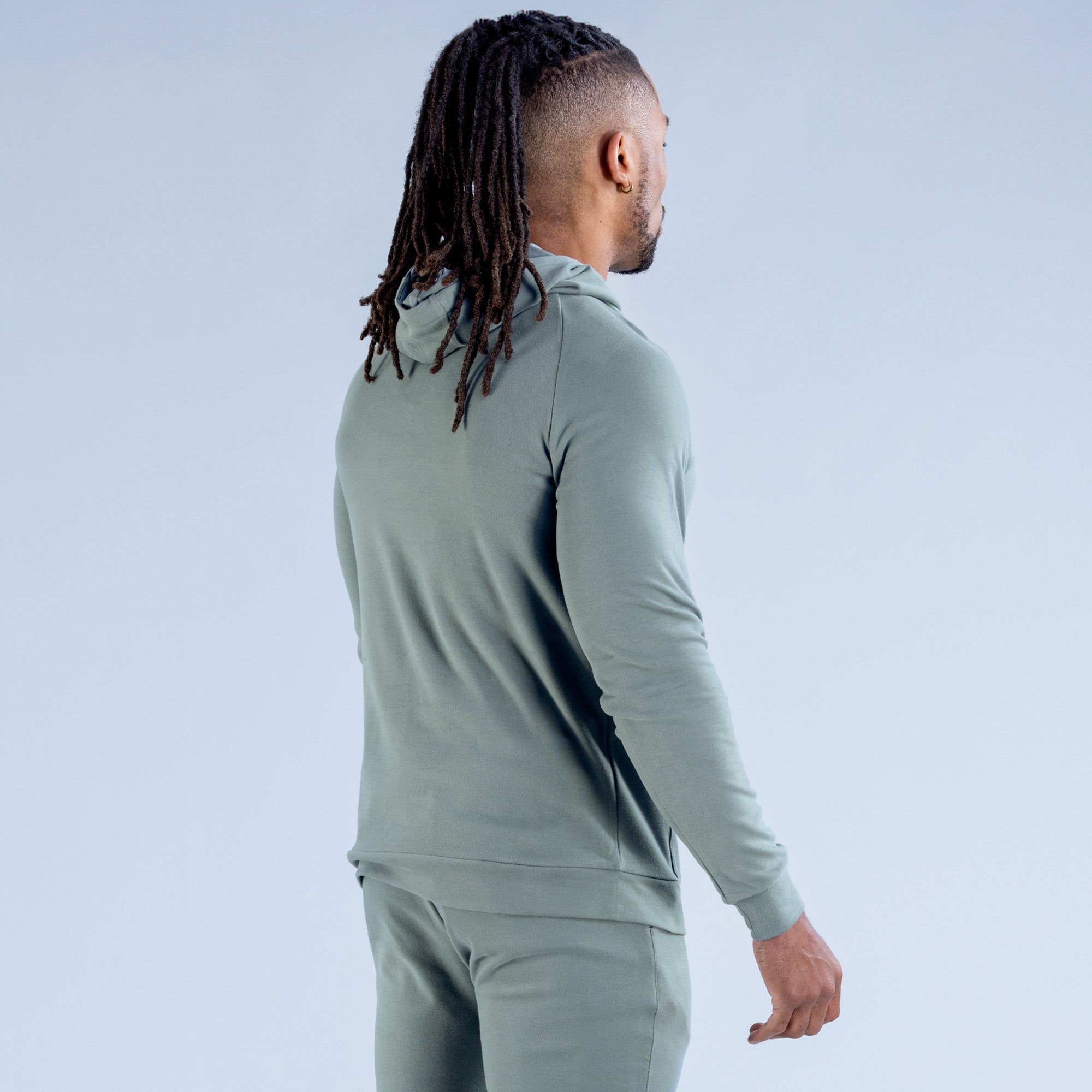 DFYNE Stealth Midweight Hoodie Herren Olivgrün | 652PKGEZY