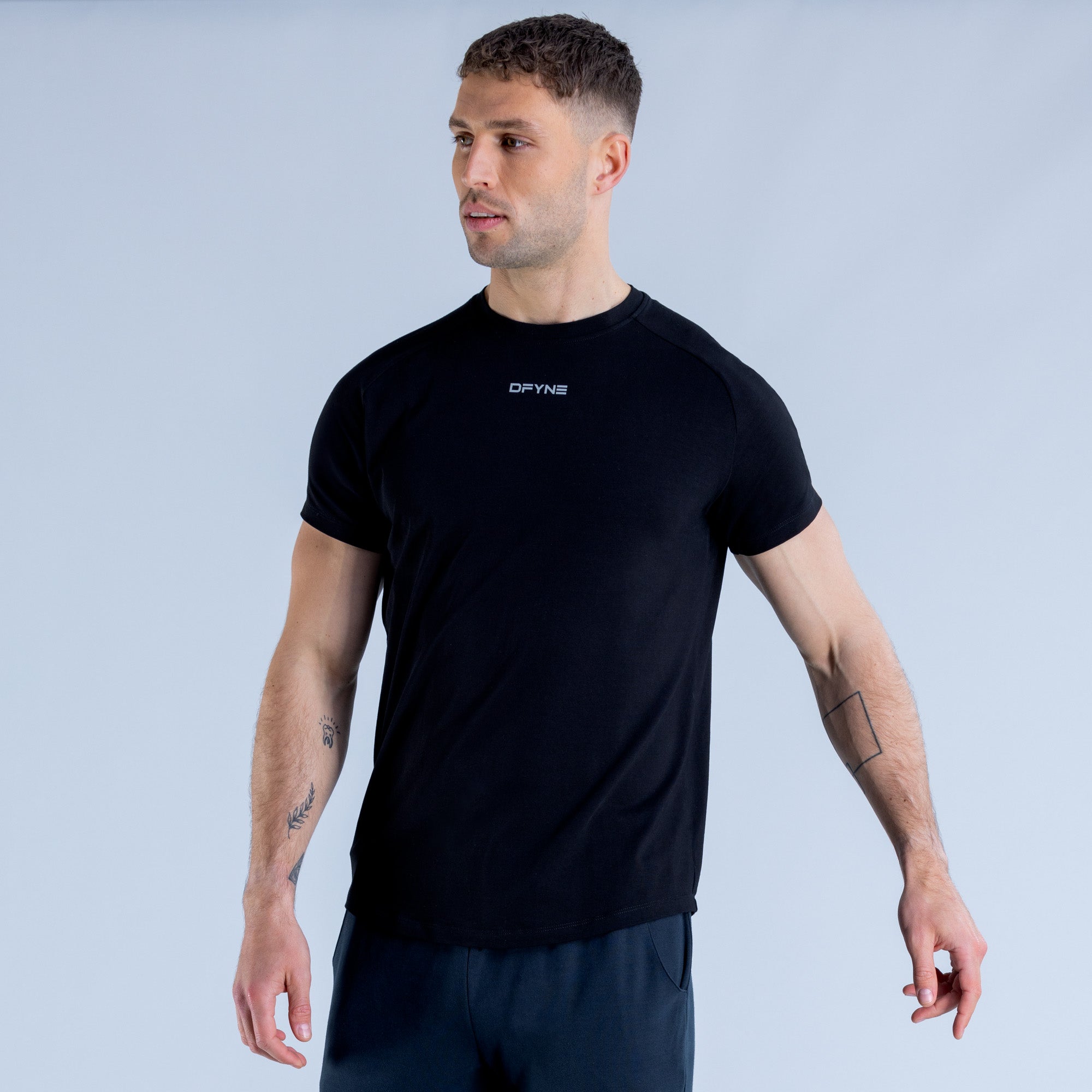 DFYNE Stealth T-Shirt Herren Schwarz | 538XNOTWC