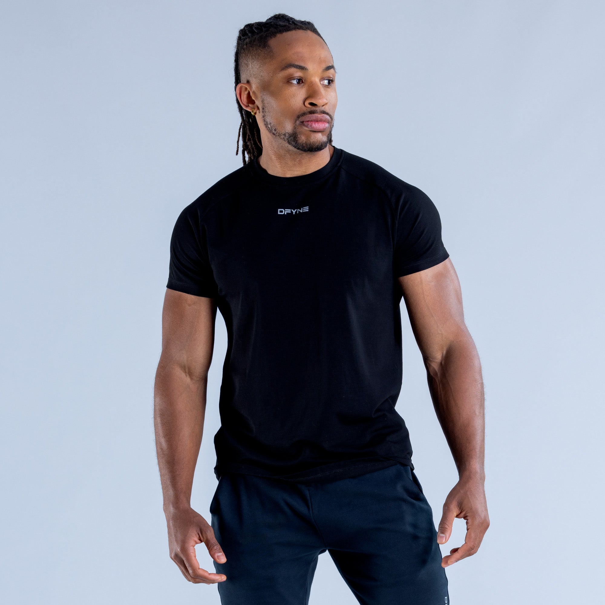 DFYNE Stealth T-Shirt Herren Schwarz | 538XNOTWC