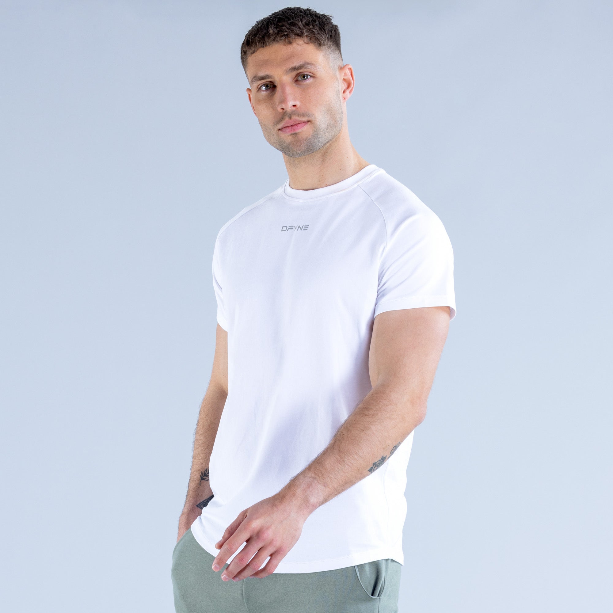 DFYNE Stealth T-Shirt Herren Weiß | 391HNGKBR