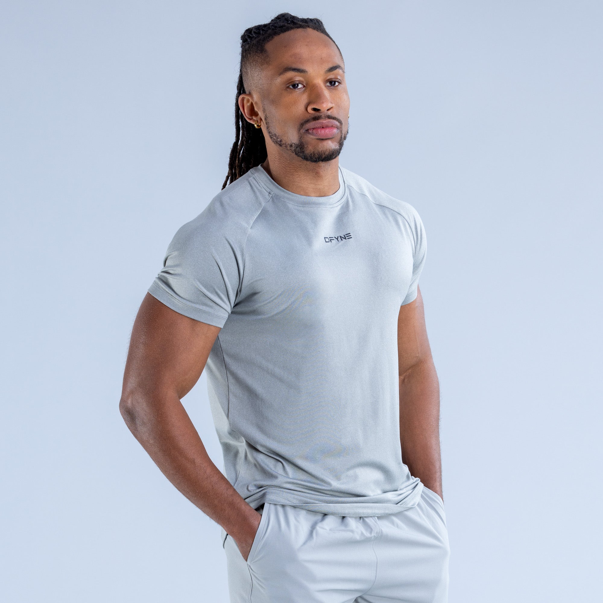 DFYNE Stealth Training T-Shirt Herren Grau | 964LBCJYD