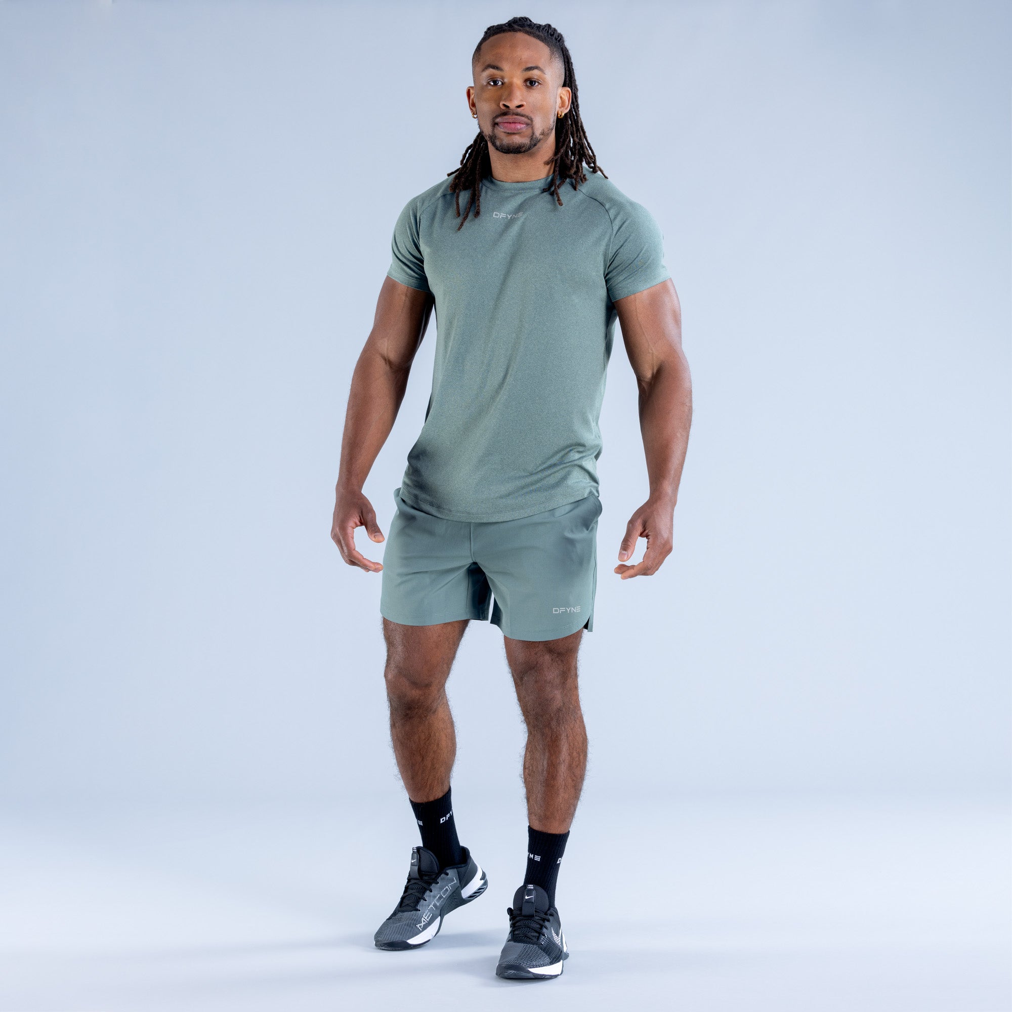 DFYNE Stealth Training T-Shirt Herren Olivgrün | 279YEXPGB