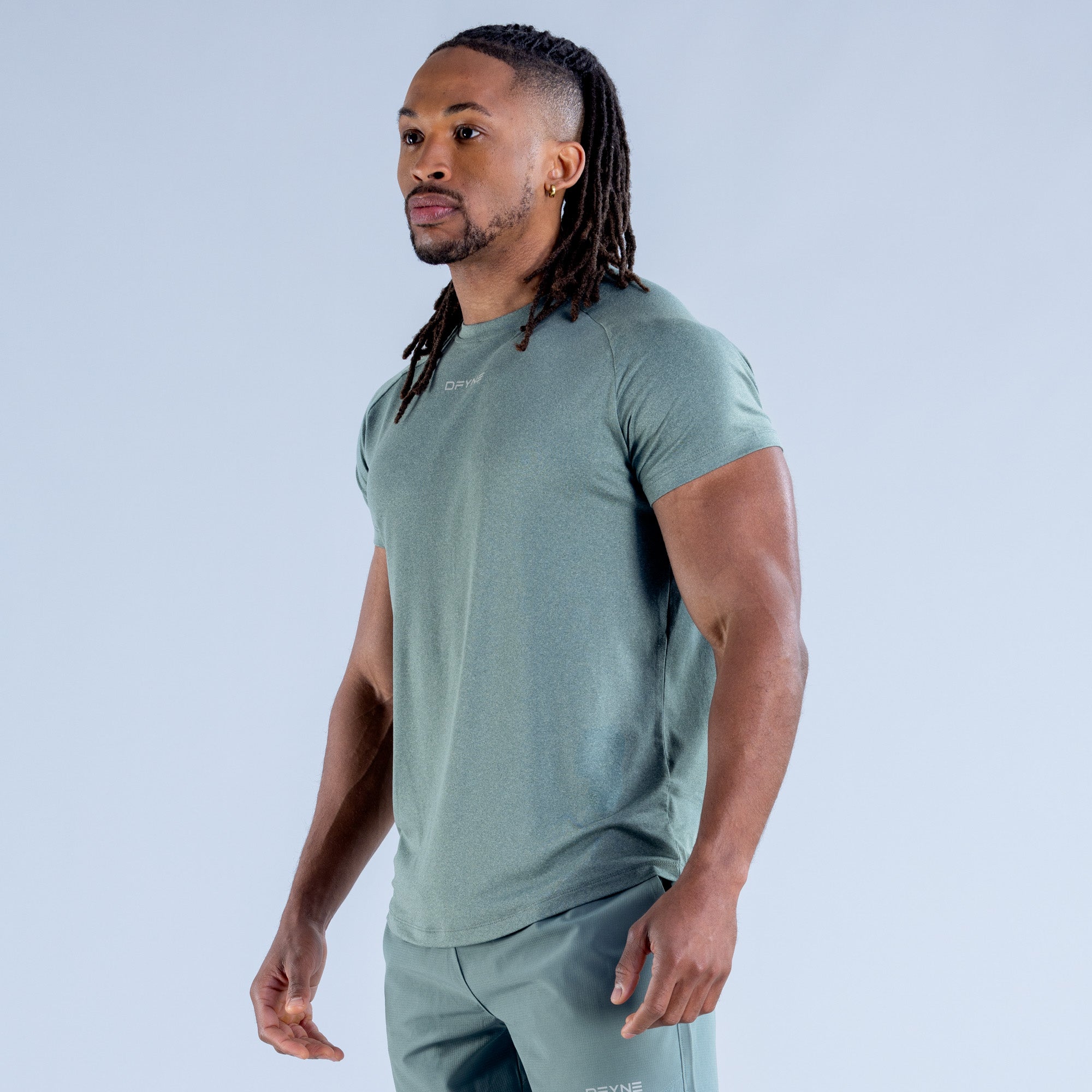 DFYNE Stealth Training T-Shirt Herren Olivgrün | 279YEXPGB