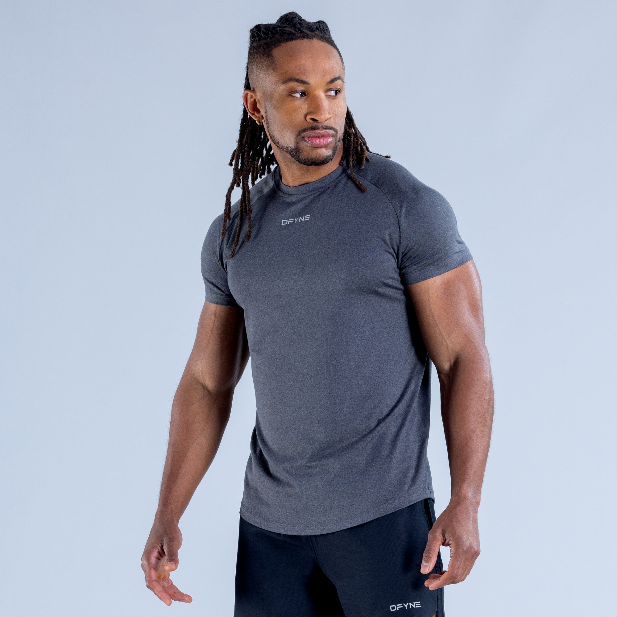 DFYNE Stealth Training T-Shirt Herren Schwarz | 871USNOYF